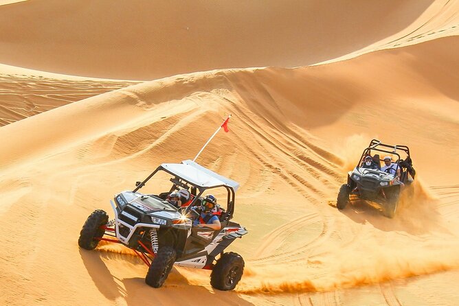 Desert Safari Dubai With High Speed Dune Buggy And Dinner in 5 Star Camp - From Dubai pickup to the open desert