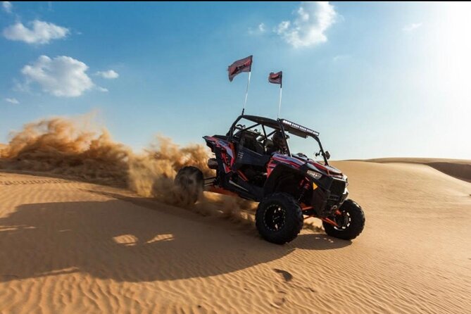 Desert Safari Dubai With High Speed Dune Buggy And Dinner in 5 Star Camp - High red dunes, tire pressure, and Land Cruiser action