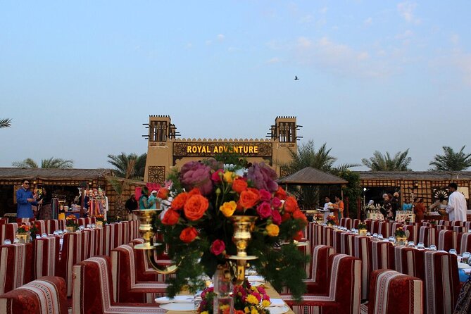 Desert Safari Evening Tours:- Special Rides, BBQ Buffet ,Live Entertainment - Royal Adventure camp, Arabic coffee, and included activities