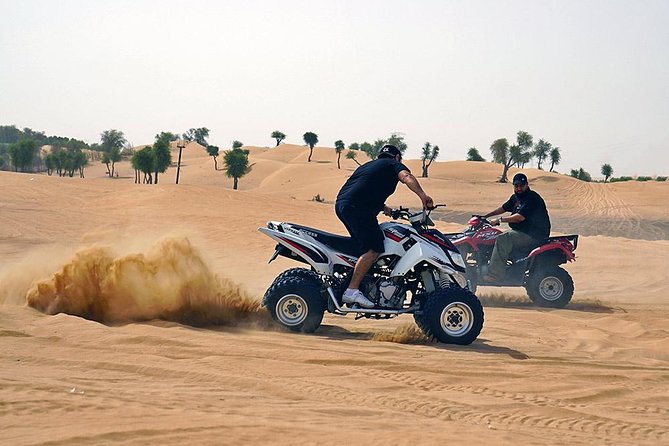 Desert Safari in 4X4 through Lahbab Desert with BBQ Dinner - The Ride to the Red Dunes