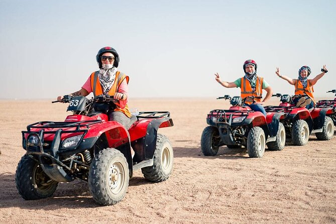 Desert Safari, Quad Biking, Sand Surfing and BBQ Dinner In Dubai - Dune bashing across Lahbab’s red sand