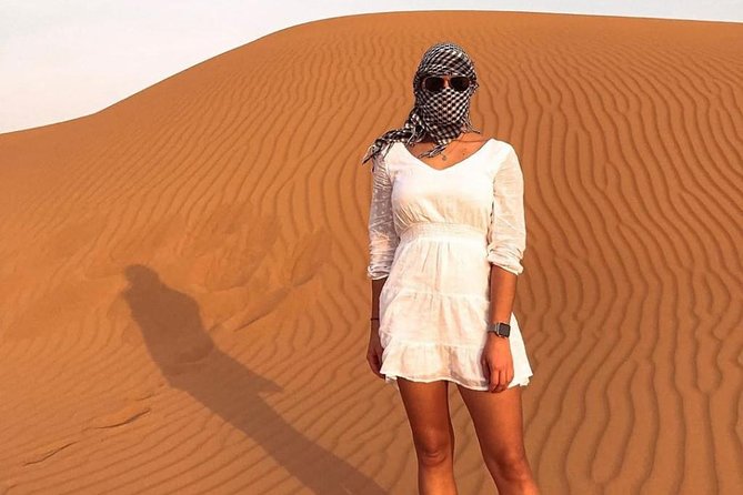 Desert Safari Red Dunes with Camel Ride, Sandboard, BBQ and Shows - Optional ATVs and Paid Upgrades
