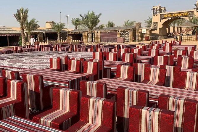 Desert Safari W/BBQ Dinner, Quad Bike, Camel Ride, & Sandboarding - Arabic Coffee, Dates, and Camp Welcome