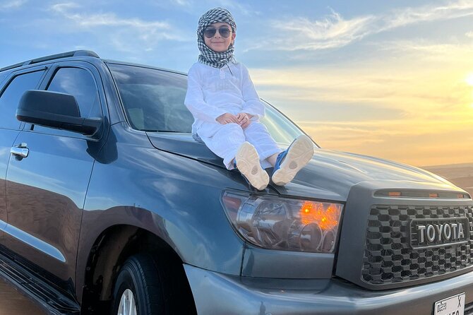 Desert Safari with 4x4 Dune Bashing Camel Ride Sand Boarding - The 2 p.m. pickup and ride into the desert