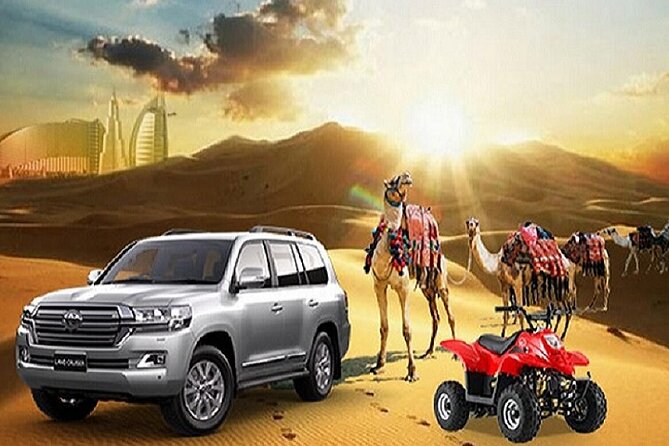 Desert Safari With BBQ Dinner, Quad Ride And And Sand-boarding - Quad biking at the Lahbab buggy station