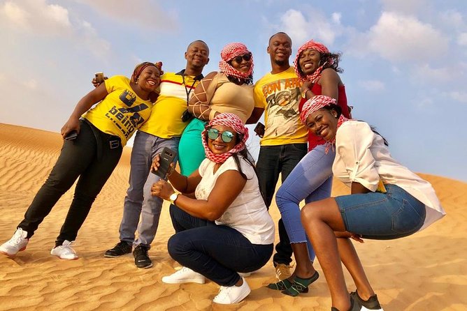Desert Safari with live shows and BBQ Dinner - Sunset, sand, and the Bedouin-style camp