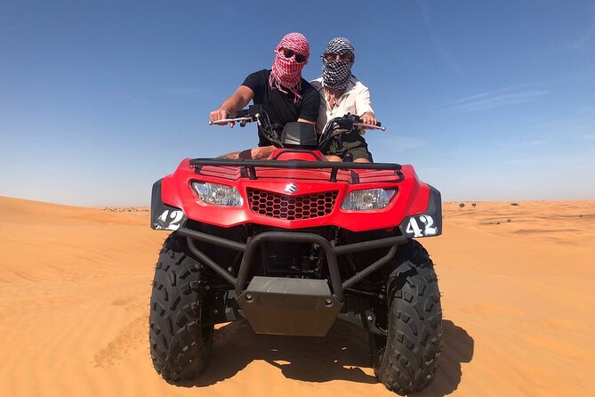 Desert Safari with Quad Bike, 4x4 Dune Bashing and Camel Ride - Key points at a glance