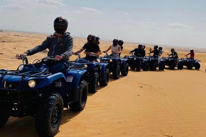 Desert Safari with Quad Bike Ride in Red Dunes - Lahbab quad biking: 30 minutes on a 350CC machine