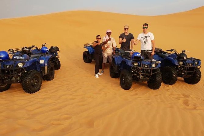 Desert Thrills: Evening Safari with Quad Bike & Camp Activities - Sandboarding and the sunset photo stop
