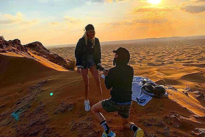 Desert Tour by ATV OR Buggy Self-drive, BBQ Dinner and Camel Ride - Sandboarding and desert photographs