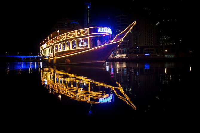 Dinner Cruise in Dubai Marina onboard Alexandra Dhow - Boarding at Marina Promenade