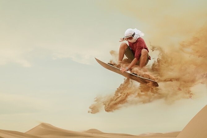 Dinner In Dubai Desert - Red-dune driving near Lahbab or Margham