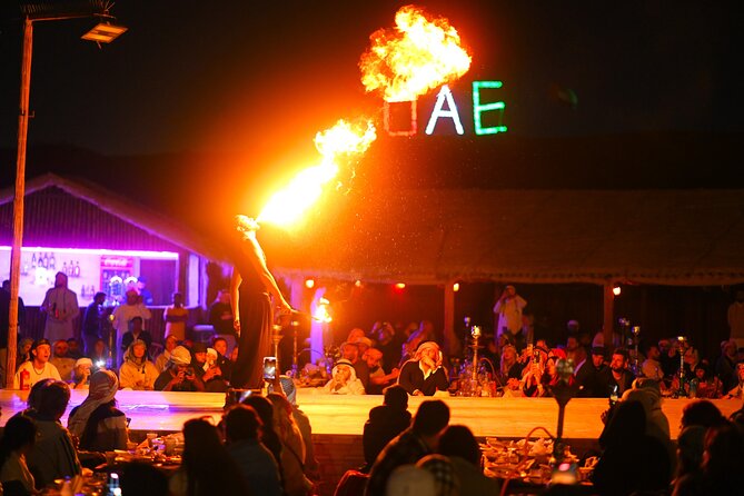 Dinner in the Desert with Traditional Show & Optional Activities - Arabic coffee, shared shisha, and the evening show