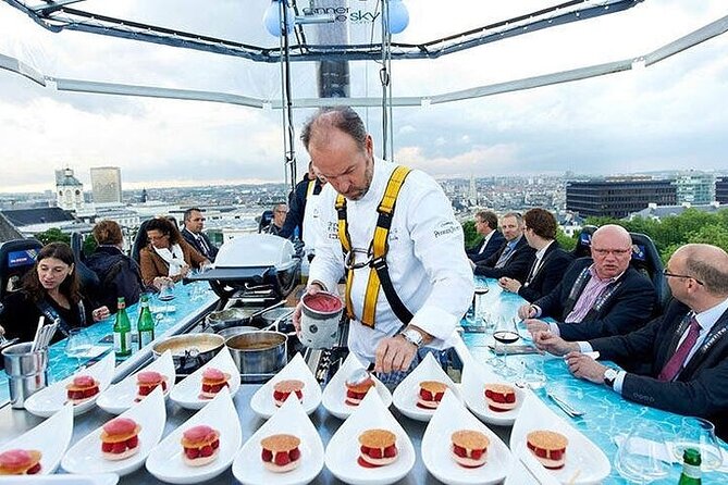 Dinner in the Sky with Optional Private Transfers - The Three-Course Dinner at Height