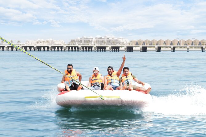Donut or Sofa Boat Ride Watersport Tour Package in Dubai - The boat transfer and safety briefing