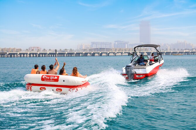 Donut or Sofa Boat Ride Watersport Tour Package in Dubai - The four-person donut ride