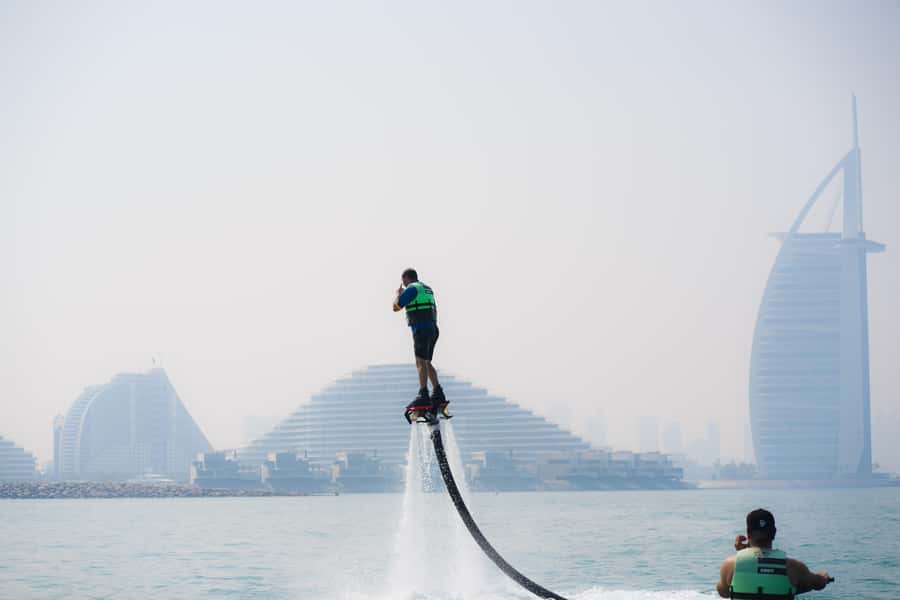 Dubai: 30-minute Flyboard with Instructor and Free Ice Cream - Trying dolphin-style moves and simple tricks