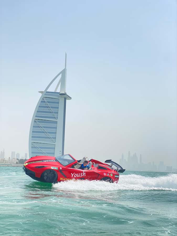 Dubai: 30-Minute Jet Car Tour of Burj Al Arab with Ice Cream - The photos and videos are part of the value