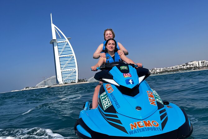 Dubai: 30min Jet Ski: Burj Al Arab w Pics, Videos, free Ice Cream - Cruising past Dubai’s most famous hotel