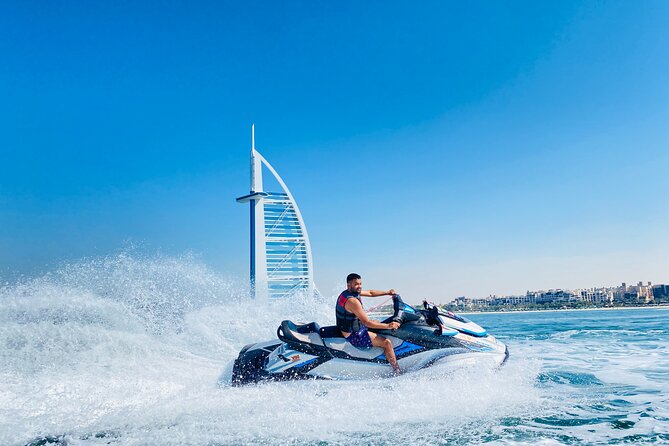 Dubai: 30min Jet Ski: Burj Al Arab w Pics, Videos, free Ice Cream - Who will enjoy this jet ski ride most?
