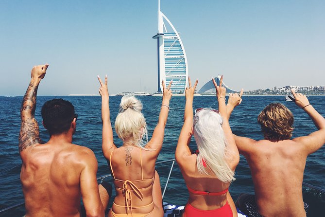 Dubai 3h Sea escape: Swim! Tan! Sightsee! - A Swim Stop in the Warm Gulf
