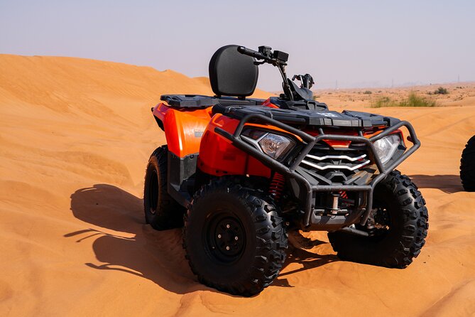 Dubai 4-5 hours Private Quad Bike Tour, Camel Ride and Softdrinks - Leaving Dubai for the red dunes