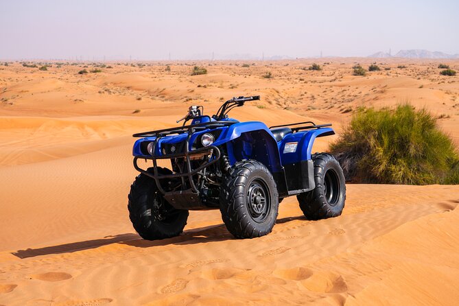 Dubai 4-5 hours Private Quad Bike Tour, Camel Ride and Softdrinks - Heat, fitness, and practical preparation