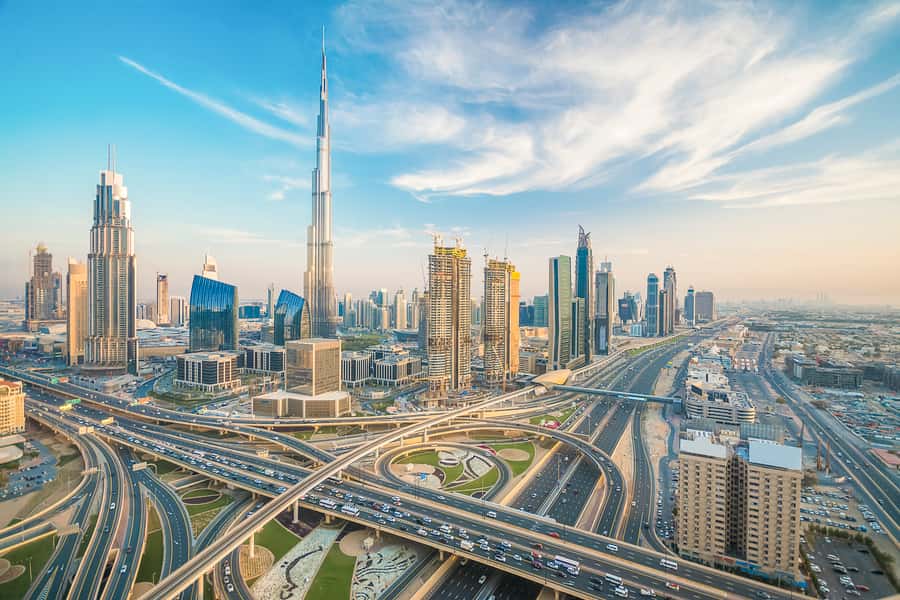 Dubai: 4-Hour Semi Private City Tour and Burj Khalifa Ticket - Sheik Zayed Road and Dubai’s high-rise face