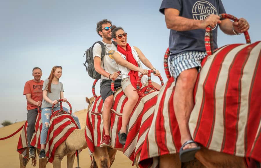 Dubai: Adventure Quad Bike Safari, Camel Ride & Refreshment - Sandboarding on the dunes