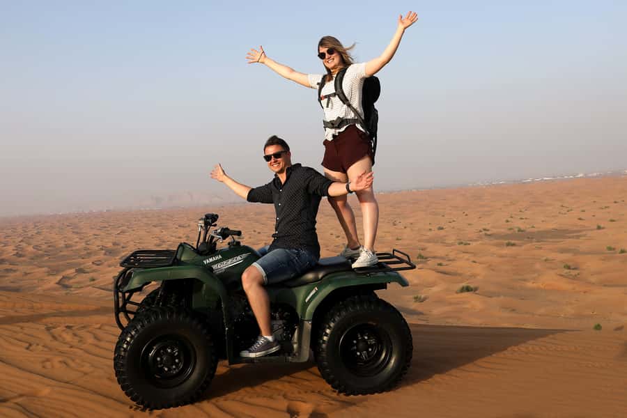 Dubai: Adventure Quad Bike Safari, Camel Ride & Refreshment - A short camel ride with an old-world feel