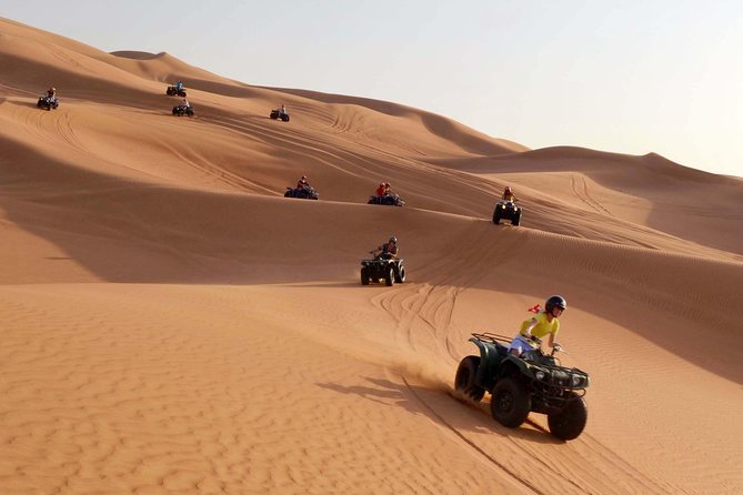 Dubai: Adventure Quad Bike Safari, Camel Ride & Refreshments - Tea, dates, and shade before the drive back