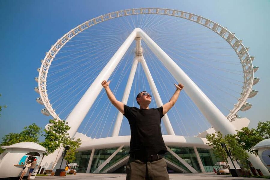 Dubai: Ain Dubai Wheel, Blue Mosque & Half-Day Guided Tour - Finishing at Ain Dubai on Bluewaters Island