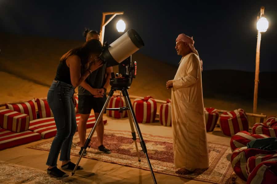 Dubai: Al Khayma Camp Experience with BBQ Dinner - A warm welcome with Arabic coffee and Luqaimat