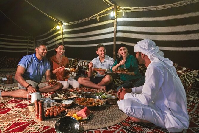 Dubai: Al Marmoom Oasis with Private Bedouin Tent & Dinner - Bedouin dinner, desserts, and evening entertainment
