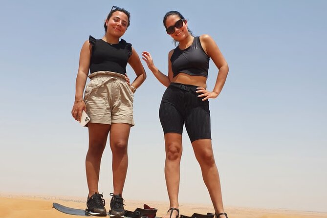 Dubai: All Inclusive Desert Safari with ATV, Camel, Horse ride, Vip & more - Sandboarding adds a quieter desert activity