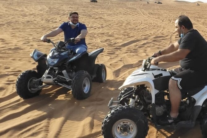 Dubai: All Inclusive Desert Safari with ATV, Camel, Horse ride, Vip & more - Lahbab: ATV riding, dune bashing, and wide red dunes