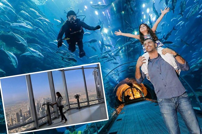 Dubai Aquarium & Level 124 Burj Khalifa Combo - Starting at Burj Khalifa Level 124