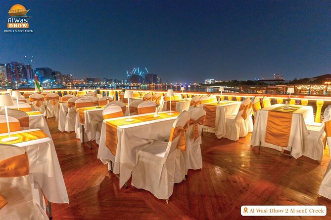 Dubai Best Dhow Cruise Dinner Buffet (Multi Cusine) - Tanora Dance and Puppet Show