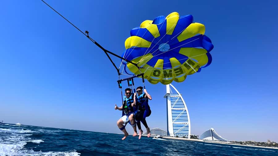 Dubai: Burj Al Arab Parasailing, Ice Cream, Pics, and Videos - What the Nemo WaterSports trip is really like