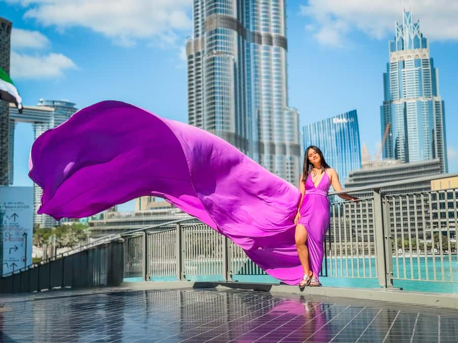 Dubai: Burj Khalifa Flying Dress Videography Shoot - What this Dubai shoot is really designed to do