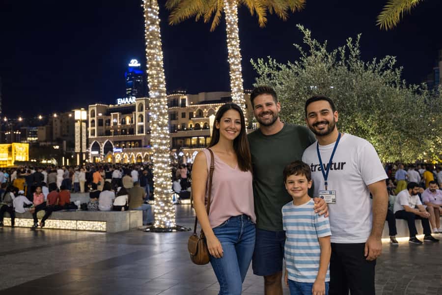 Dubai by Night with Burj Khalifa Entrance Ticket - Dubai Mall and the dancing fountain