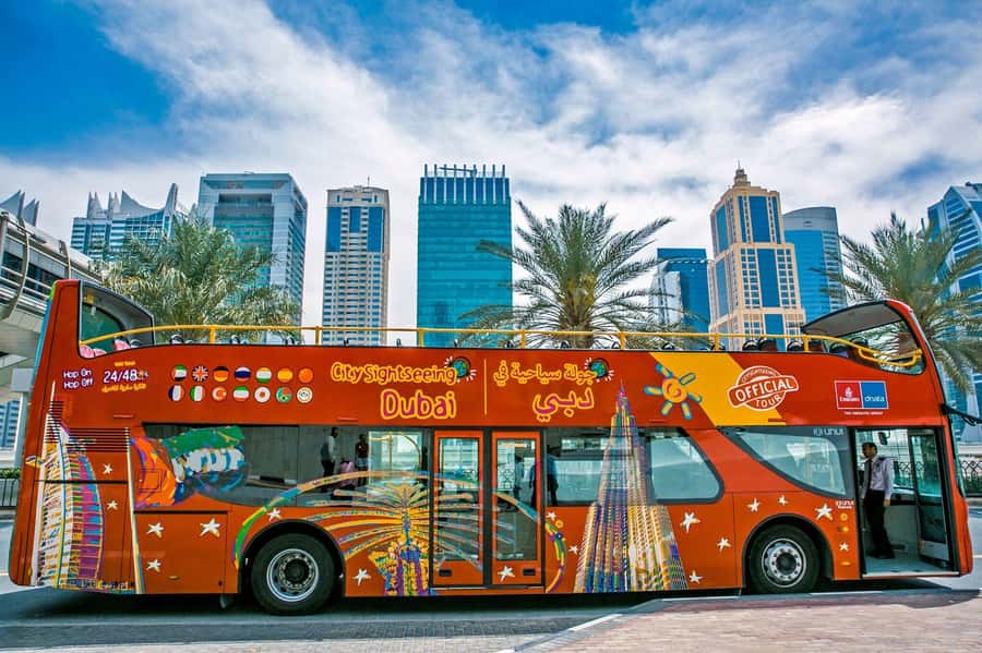 Dubai: City Sightseeing HOHO Bus Tour + Sunset & Night Tour - Red Route: from modern Dubai to the creek