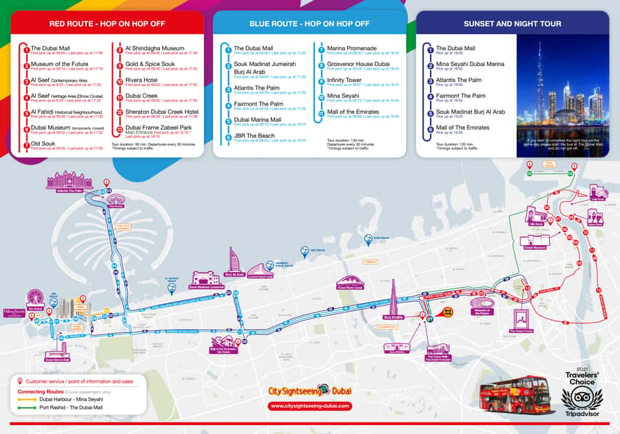 Dubai: City Sightseeing HOHO Bus Tour + Sunset & Night Tour - Sunset and Night Tour: two hours without hopping off