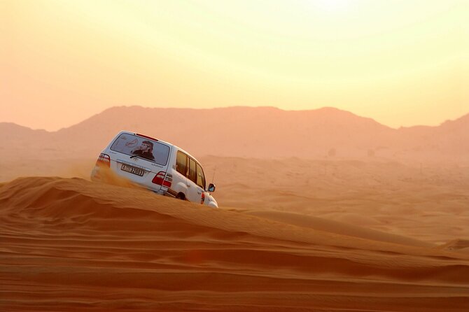 Dubai City Tour and Evening Desert Safari Combo - Sandboarding and sunset photographs