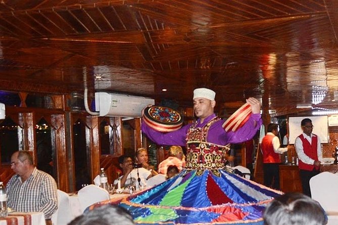 Dubai Creek Cruise Dinner with Transfer - Cruising Dubai Creek after dark