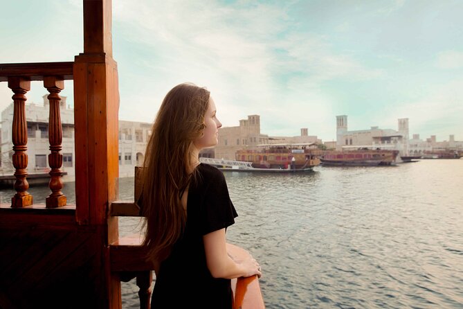 Dubai Creek Dhow Sightseeing Cruise - The first stretch, Old Dubai and the distant skyline