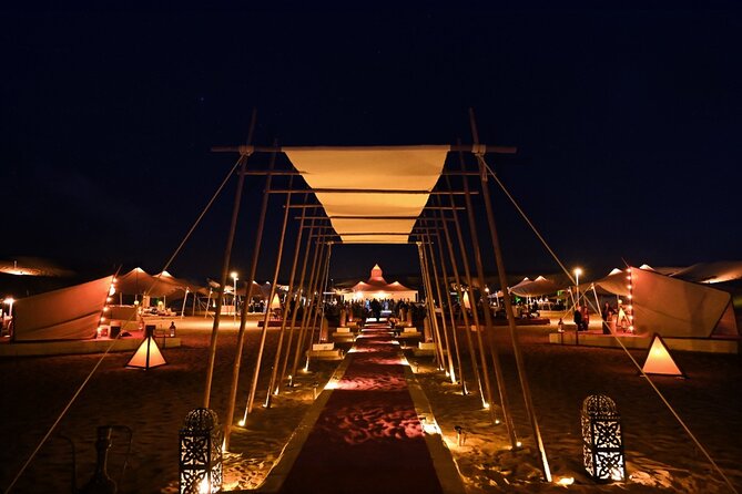 Dubai Desert Camp Dinner with BBQ, Dinner, Camel Ride & Shows - From Dubai Hotel Pickup to the Open Desert