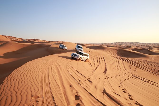 Dubai Desert Discovery: Red Dunes Safari, Sandboard & Camel Ride - The 45-minute 4WD dune-bashing run