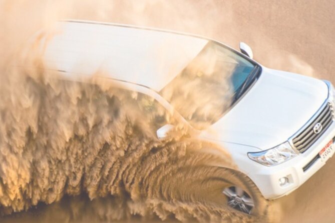 Dubai Desert Safari 20 mins Dune Bashing BBQ Live Show Camel Ride - BBQ buffet dinner and unlimited nonalcoholic drinks