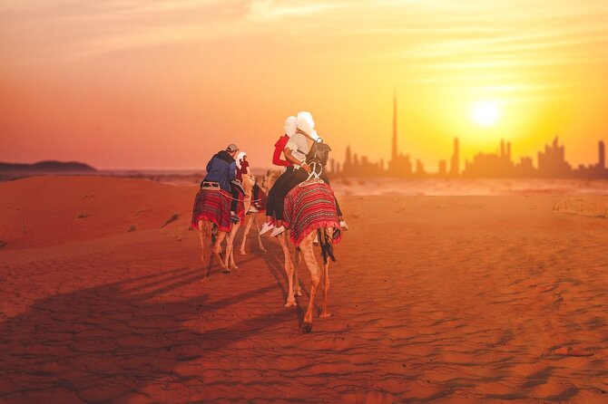 Dubai Desert Safari: 4x4 Dune Bashing, Camel Ride & BBQ Dinner - From Dubai hotel pickup to open sand